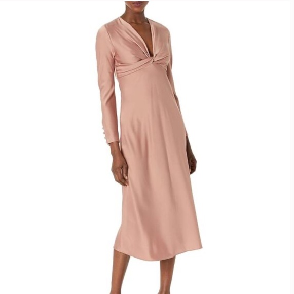 Zara KNOTTED NECKLINE DRESS - Picture 5 of 7